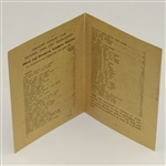 1962 US Open at Oakmont Country Club Telephone Directory - Jack's First Major Win