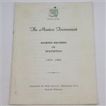 Lot of 3 Masters Tournament 'Scoring Records & Statistics' Booklets - 1964-1966