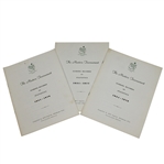 Lot of 3 Masters Tournament Scoring Records & Statistics Booklets - 1976-77, & 1979
