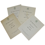 Lot of 4 Masters Tournament Scoring Records & Statistics Booklets - 1980-81 & 1983-84