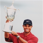 Tiger Woods 2002 US Open at Bethpage Black Display with Ticket & Photo - Framed