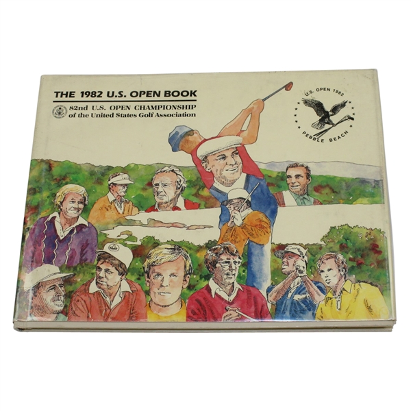 1982 US Open at Pebble Beach Hard Cover Program - Tom Watson Winner