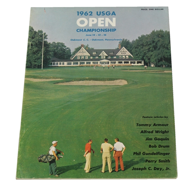1962 US Open at Oakmont CC Program - Jack Nicklaus First Major Victory