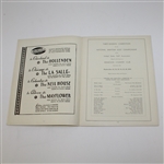 1933 US Amateur Championship at Kenwood CC Program - George Dunlap Jr. Winner