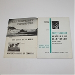 1947 US Amateur Championship at Pebble Beach Program - Robert H. Riegel Winner