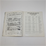 1947 US Amateur Championship at Pebble Beach Program - Robert H. Riegel Winner