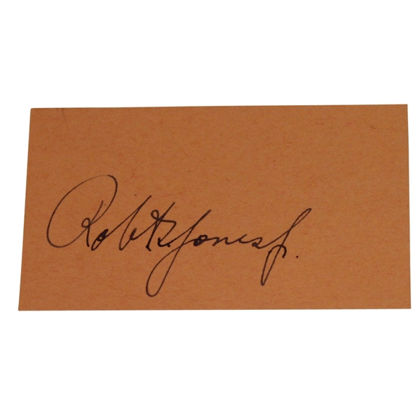 Bobby Jones Circa 1930s Signed Cut Signature JSA ALOA