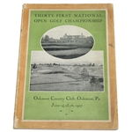 1927 US Open Championship at Oakmont CC Program - Tommy Armour Winner