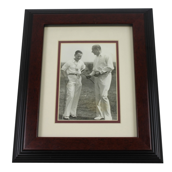Walter Hagen & Son Walter Jr. B&W Photo - Framed