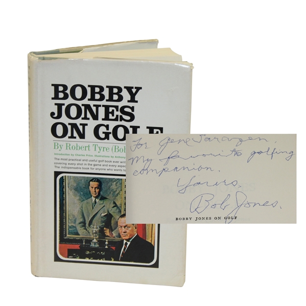 Bobby Jones Signed & Personalized to Gene Sarazen Bobby Jones on Golf Book JSA ALOA