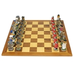 Hand Painted Old Golfers vs. New Golfers Themed Chess Set - 23" x 23"