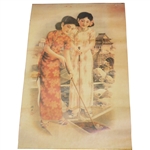 Undated Vintage Japanese Art Print- Unique