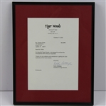 Tiger Woods Signed 2000 US Open Embroidered Canvas Flag JSA ALOA