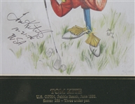 Four Signed Ltd Ed Caricatures - 1992 Grand Slam Winners - Couples, Kite, Faldo, & Price JSA ALOA