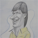 Four Signed Ltd Ed Caricatures - 1992 Grand Slam Winners - Couples, Kite, Faldo, & Price JSA ALOA