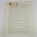 1966 'The History of Golf' with 8 Original Lithographs