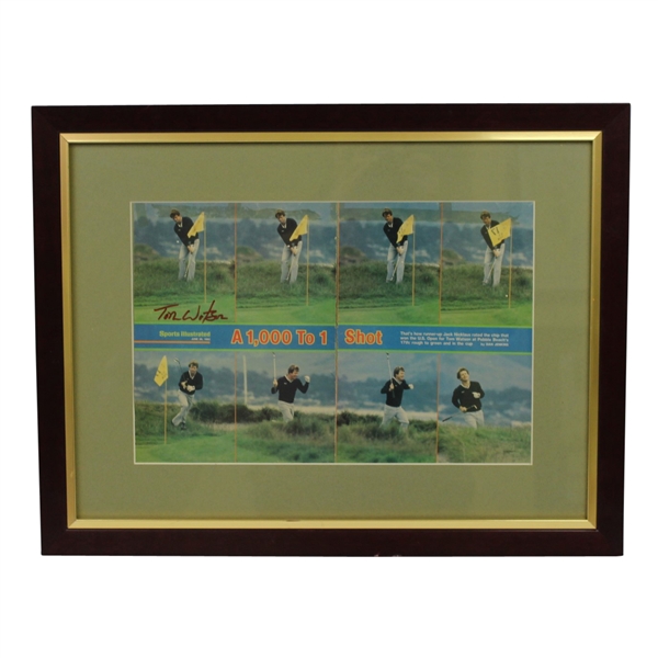 Tom Watson Signed Sports Illustrated 1,000 to 1 Hole Out - Framed JSA ALOA