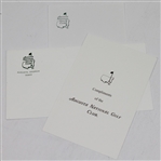 Augusta National Golf Club Complete Bridge Set - Original Mint Condition Box & Compliments Card