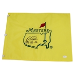 Nick Faldo Signed Masters Undated Embroidered Flag - Winning Years Inscription JSA #N52330