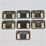 Lot of Six Masters Police Badges & One Concession Badge - 1971, 73, 74 ,76 ,77, 80, & 82