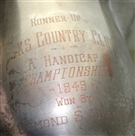 1948 Elks CC Handicap Champion Runner-Up Pitcher - Ormond S. Adams