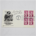 Jack Fleck Signed Cachet with 1955 US Open Playoff Wire Photo JSA ALOA