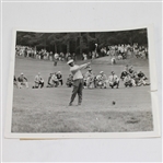 Jack Fleck Signed Cachet with 1955 US Open Playoff Wire Photo JSA ALOA