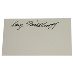 Cary Middlecoff Signed Index Card JSA ALOA