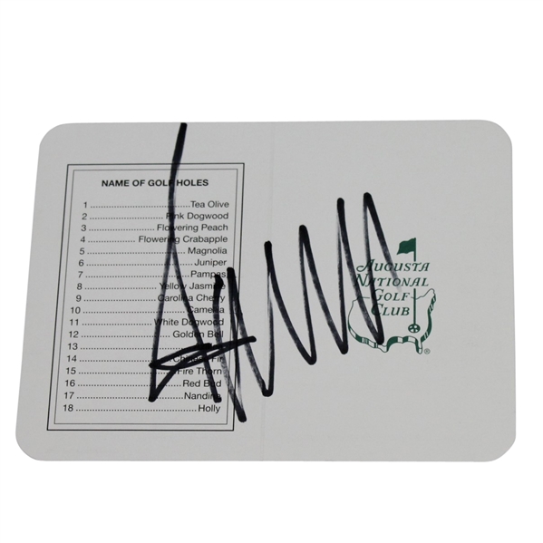 Donald Trump Signed Augusta National Scorecard JSA ALOA