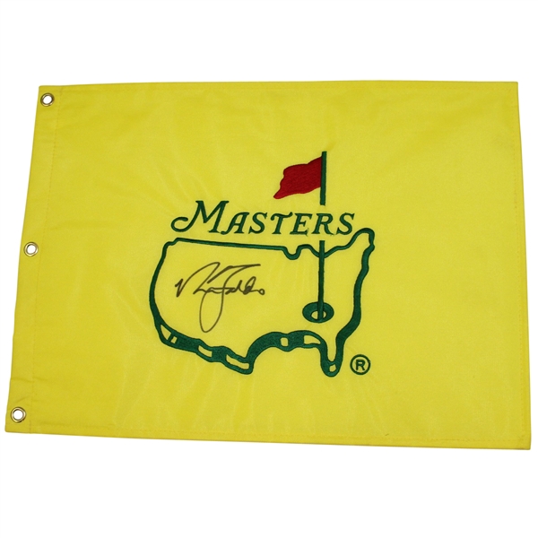 Nick Faldo Signed Masters Undated Embroidered Flag JSA #Y98532