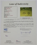 Charles Coody Signed 2005 Masters Embroidered Flag JSA #Y98530