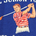 1950 National Junior Amateur Tournament Felt Poster/Pennant with Official Pinback