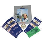 Jack Nicklaus Signed 1992 Seniors PGA Program with Ticket, Pairings, and Pinback JSA ALOA