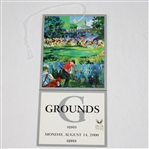 Leroy Neiman Signed 2000 PGA Program with Ticket JSA ALOA