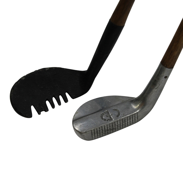 Lot of Two Replica Clubs - Rake Iron and Mills Putter - Made in Scotland