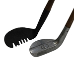 Lot of Two Replica Clubs - Rake Iron and Mills Putter - Made in Scotland