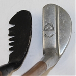 Lot of Two Replica Clubs - Rake Iron and Mills Putter - Made in Scotland