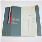 1963 Ryder Cup at East Lake C.C. Dinner Menu