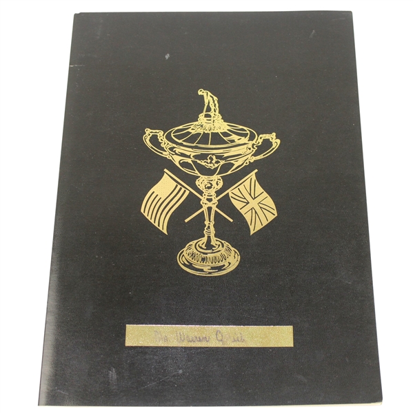 1967 Ryder Cup at Champions GC Dinner Menu