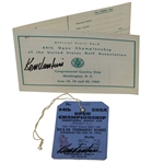 Ken Venturi Signed 1964 US Open Ticket and Signed Official Scorecard JSA ALOA
