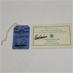 Ken Venturi Signed 1964 US Open Ticket and Signed Official Scorecard JSA ALOA