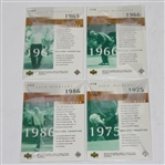 Lot of Four Jack Nicklaus Signed UD 'Golden Bear' Masters Champion Cards JSA ALOA