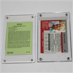 Lot of Two Arnold Palmer Signed Golf Cards - Fax Pax & Pro-Set JSA ALOA