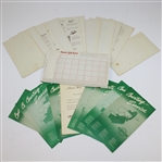Byron Nelson 'Winning Golf' Lesson-Minder Kit with Three Signed by Nelson JSA ALOA