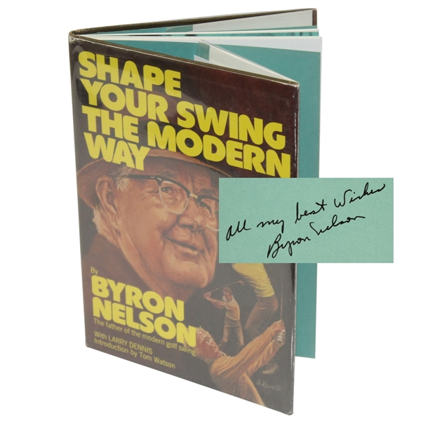 Byron Nelson Signed Book Shape Your Swing the Modern Way JSA ALOA