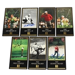Lot of Seven Signed 1993 Grand Slam Ventures Cards - Palmer, Wall, Couples, etc. JSA ALOA
