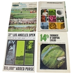 Four Arnold Palmer Winning Tournament Programs - Two from 1963 and 1966