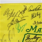 MASTERS CHAMPS FLAG - Undated Signed by 29 Champions PSA/DNA #P12176