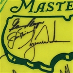 MASTERS CHAMPS FLAG - Undated Signed by 29 Champions PSA/DNA #P12176