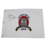 Bryson DeChambeau Signed 2015 US Amateur at Olympia Fields Embroidered Flag PSA/DNA #AA04090